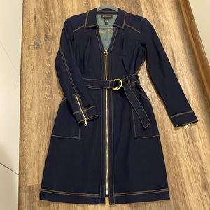 INC Denim Dress - Gold Zippers